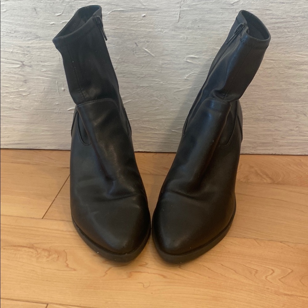 Abound Black Ankle Booties with Sleek Design